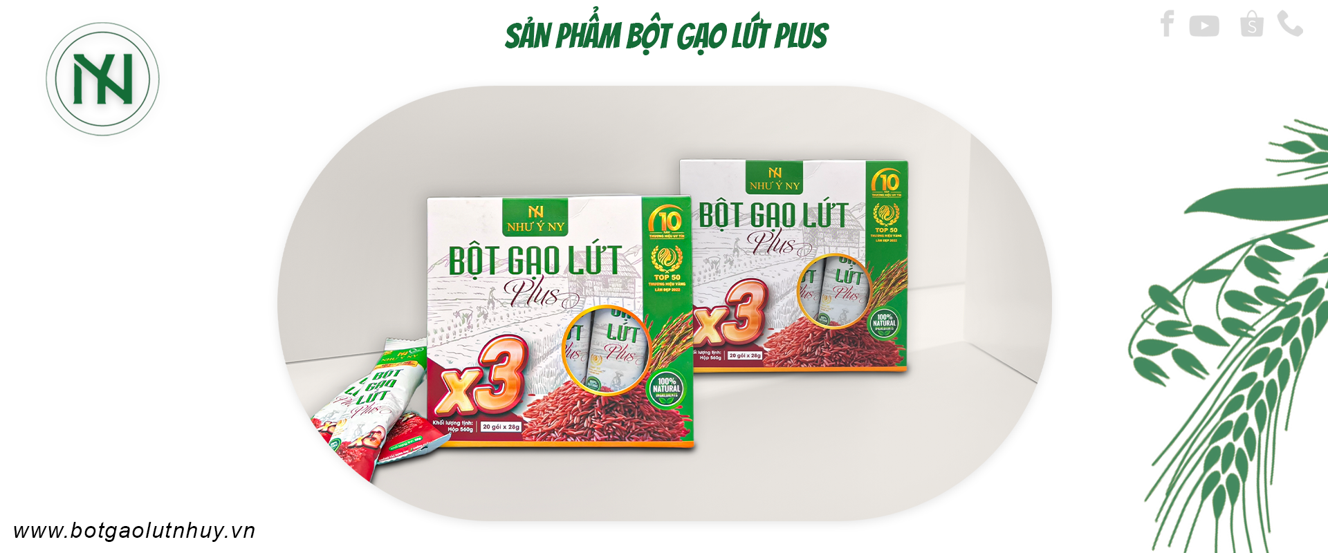 Bột gạo lứt Như Ý Plus