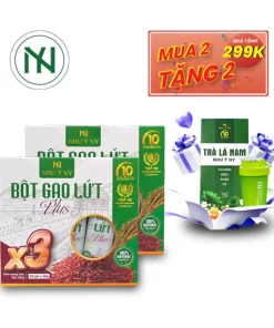 Combo bột gạo lứt Plus và trà