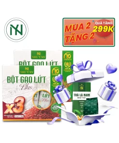 bột gạo lứt như ý tặng trà lá nam